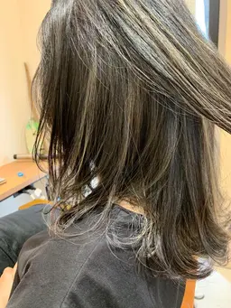 ✂️カット＋コントラストハイライトカラー（ブリーチハイライト）✂️