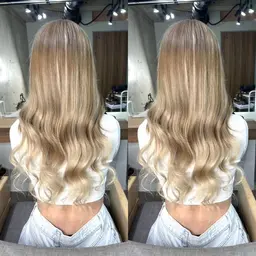 👑ハイトーンロングに👑　ダブルカラー➕シールエクステ40本