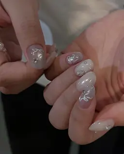 ショートネイル🤍「INS系/韓国系」🥥 ⊹🖇