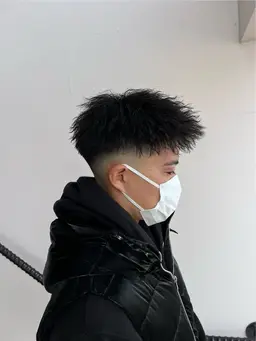 カット+ツイストパーマ