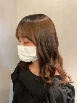 👩🎓学生向けナチュラル顔まわりカット+透明感カラートリートメント ¥6,000✨🍑《新宿》