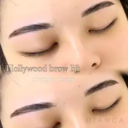 🦋ハリウッドブロウリフト wax+メイクお仕上げ付き【HBL ¥6930】