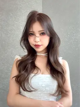 平日限定✨【ガーリーレイヤー.顔まわりカット+透明感カラー🩰💕】ワンカールで簡単ふわふわレイヤー♡