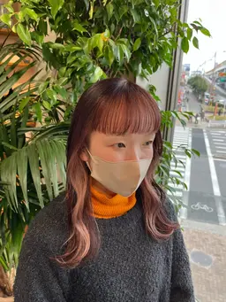 インナーカラー/ブリーチ1回+カラー🦉🌙