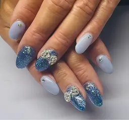 チップ長さだし　ストーン・パーツつけ放題