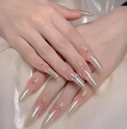 自爪★オーロラorミラー「ジェルオフ無料 🌸