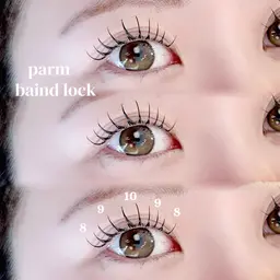 パーマ＋フラットラッシュ120本(バインドロック60束)