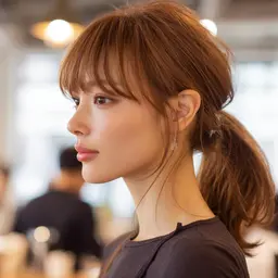 前髪カット✂️と前髪ノーマルパーマ🫧