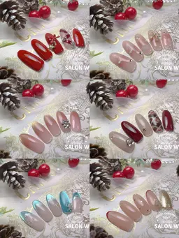 🎄12月限定♪クリスマスデザイン🎄6種類から選べる◎大人かわいいクリスマス気分に（※オフ有り）