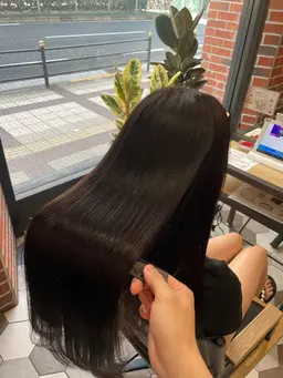 【minimo限定‼️】🫧‪縮毛矯正＋カット＋CHAINONオリジナル高保湿トリートメント