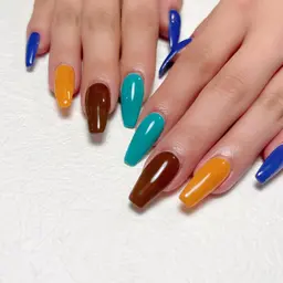 ⭐️オフ込み⭐️長さだし10本ワンカラー💅色混ぜ自由(無料)