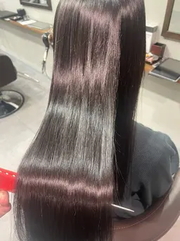 【髪質改善】カット+髪質改善メテオストレート+リタッチカラー+メテオTR