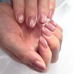 美爪ワンカラー🫧(カラーの限りないためサロンのカラーチャートどれでも可能🉑)🉐