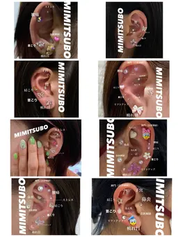 💎耳ツボジュエリー💎ジュエリーパーツ:トータル10個✨パーツは、オーダー製となっております！