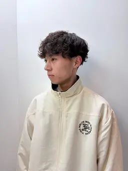 【🌎メンズメニュー🌎】カット✂️+パーマ🌀+外部補修トリートメント🫧