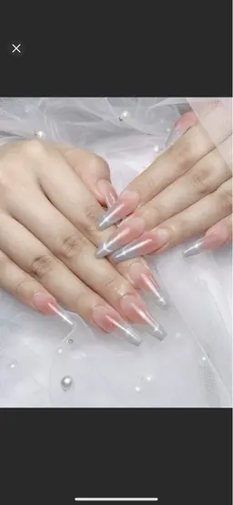 人気の2［チップスカルプ］韓国大人気チークネイル+マグネットフレンチ ¥9990