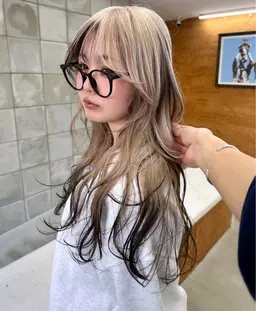 カット＋ケアブリーチ＋カラー＋デザインカラー