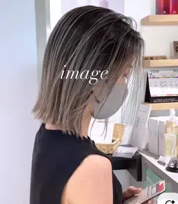 カット+ブリーチ+カラー✨(ボブ,バレイヤージュ)
