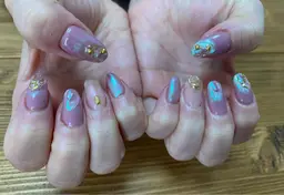 【ジュニアメニュー】オフ無し無料ケア込定額ネイル②