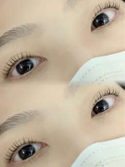 Jr eyelist☘️パリジェンヌor似合わせまつ毛パーマ（上）コーティング付き🌟レッスンモデル🌸