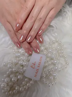 【ソフトジェル付き替えオフ無料】ミラーネイル・オーロラネイル　　(ベース色1色付き)