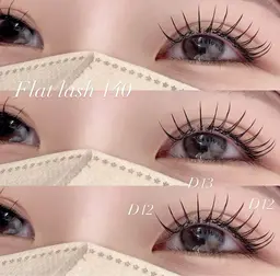 【J.C.Dカール/8~14mmから選択◎】フラットラッシュ160本までつけ放題🥨