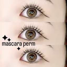 【韓国発🎀ブラックティント】マスカラパーマ🖤アイシャンプー付き¥6500