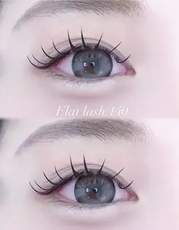 ❄️平日限定❄️デザイン選べるマツエク100本​〜​120本（フラットラッシュ）束感コーティング込み🫧