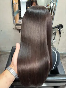 透明感ダメージレスフルカラー&プレミアム髪質改善トリートメント✨✨#艶髪　#暖色カラー