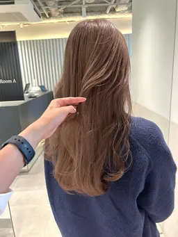 【ダメージレスで可愛く💓】ブリーチ無しダブルカラー+TOKIO 3step内部補修トリートメント