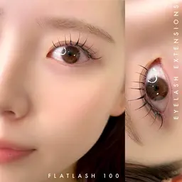 【ミニモ限定】💛【 最高級フラットラッシュ100本 ➕コーティング 】