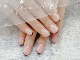 🗻フレンチネイル（ベース込み)🗻口コミ不可　❗️注意事項を読むのをお願い致します