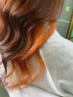 イヤリングカラー、表面ハイライトのカット無し