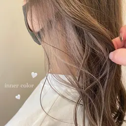 カット＋イヤリングカラー（ケアブリーチ込）＋フルカラー💛前処理ケア