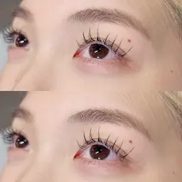 ナチュラルまつ毛エクステ80本~100本(片目40本~50本)