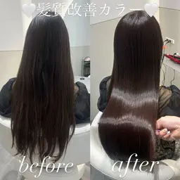 髪質改善💗カット×艶カラー×髪質改善酸熱トリートメント