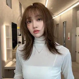 骨格に合わせた小顔カット✂️ナチュラルなのに可愛いを叶える似合わせスタイル🌿　　3センチ以上orレイヤー入れられる方