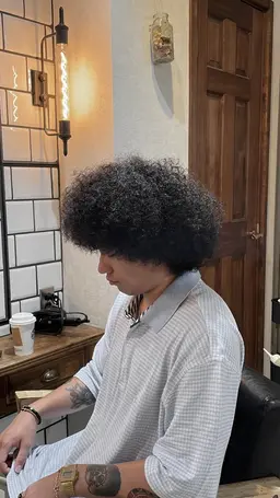 針金パーマ+カット