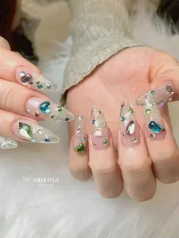 【つけ放題120分】チップ長さだし10本込み|持ち込みデザインOK《ご新規様・当店付替オフ無料》