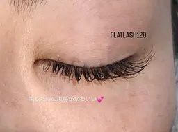🎀新規限定🎀フラットラッシュ120本(シングルエクステオフ無料⟡.·)