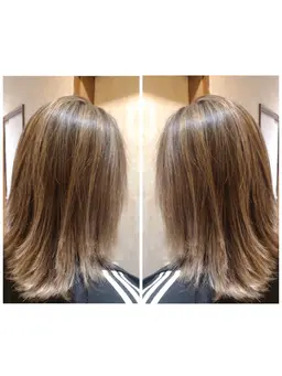 ✔🌈おしゃれグラデーション🌈グラデーションカラー(ブリーチ込)➕ダメージプチトリートメント➕コテ巻き✂️