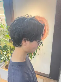 似合わせカット+シャドウパーマ