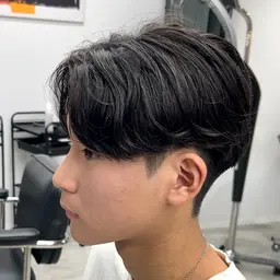 カット+パーマ落とし