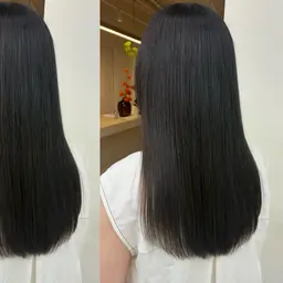 カット➕中性ストレート➕極潤トリートメント