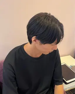 カット+パーマ+眉毛カット