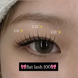 大人気!フラットラッシュ✨(100本)束感まつ毛💞✨/オフ可