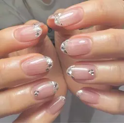 ベースありガラスフレンチ💅【オフなし】