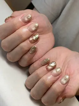 ジェルミディアムアート付き💅オフ無料