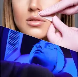 【12月末まで】うる艶水光肌♪艶肌FaceWax脱毛＋韓国LEDパック付【モニター特別価格】