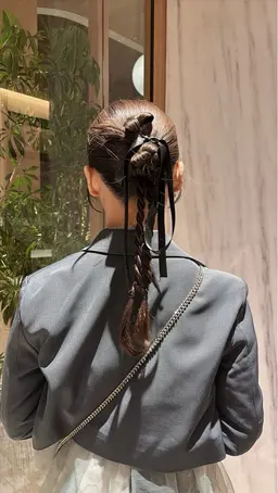 結婚式参列ヘアアレンジ💍💜